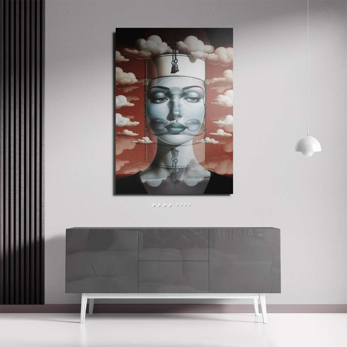 Dromerige Illusie – staande wandkunst voor woonkamer of interieur
