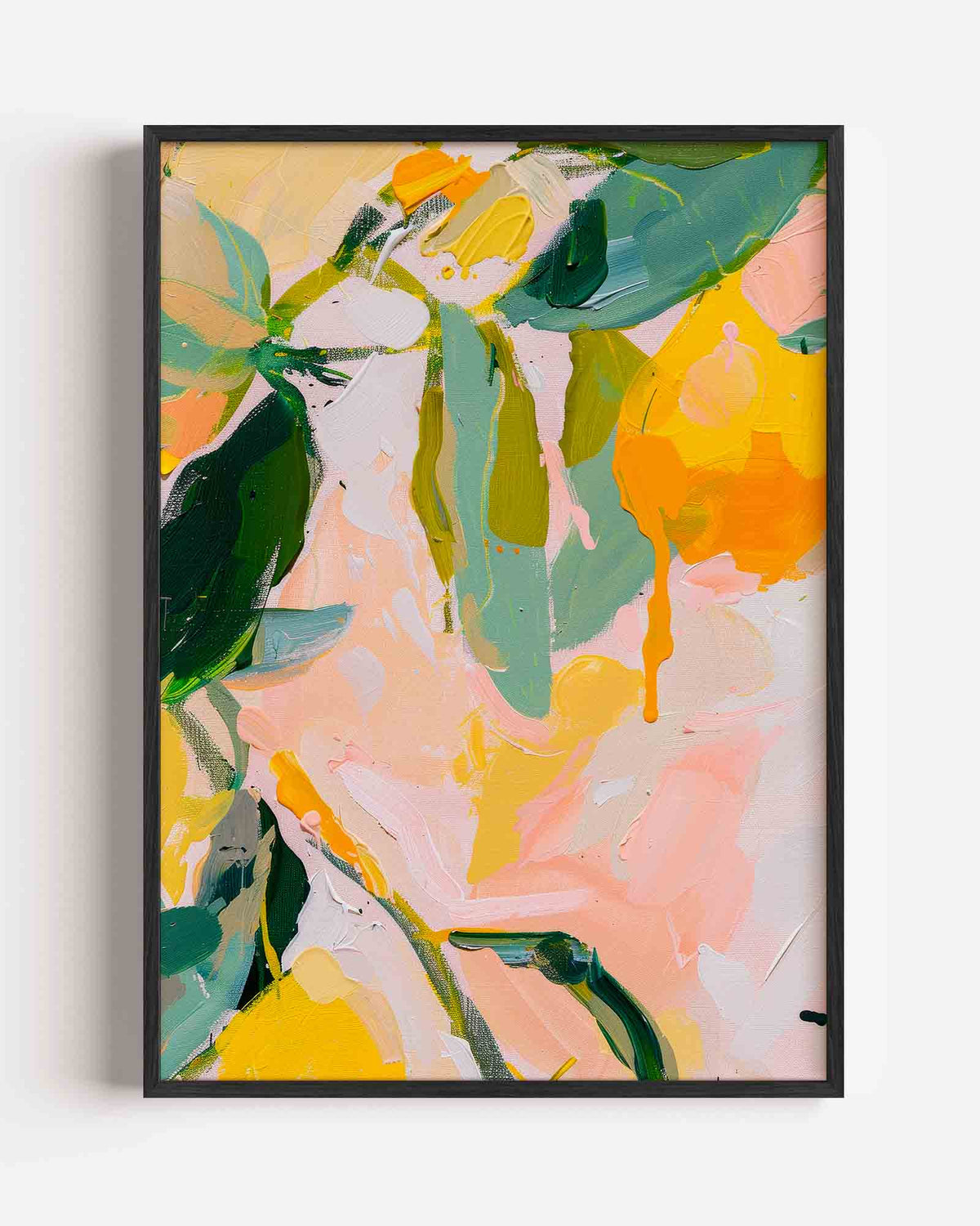 Abstracte vormen en kleuren – Kunst & Design poster als staande wanddecoratie