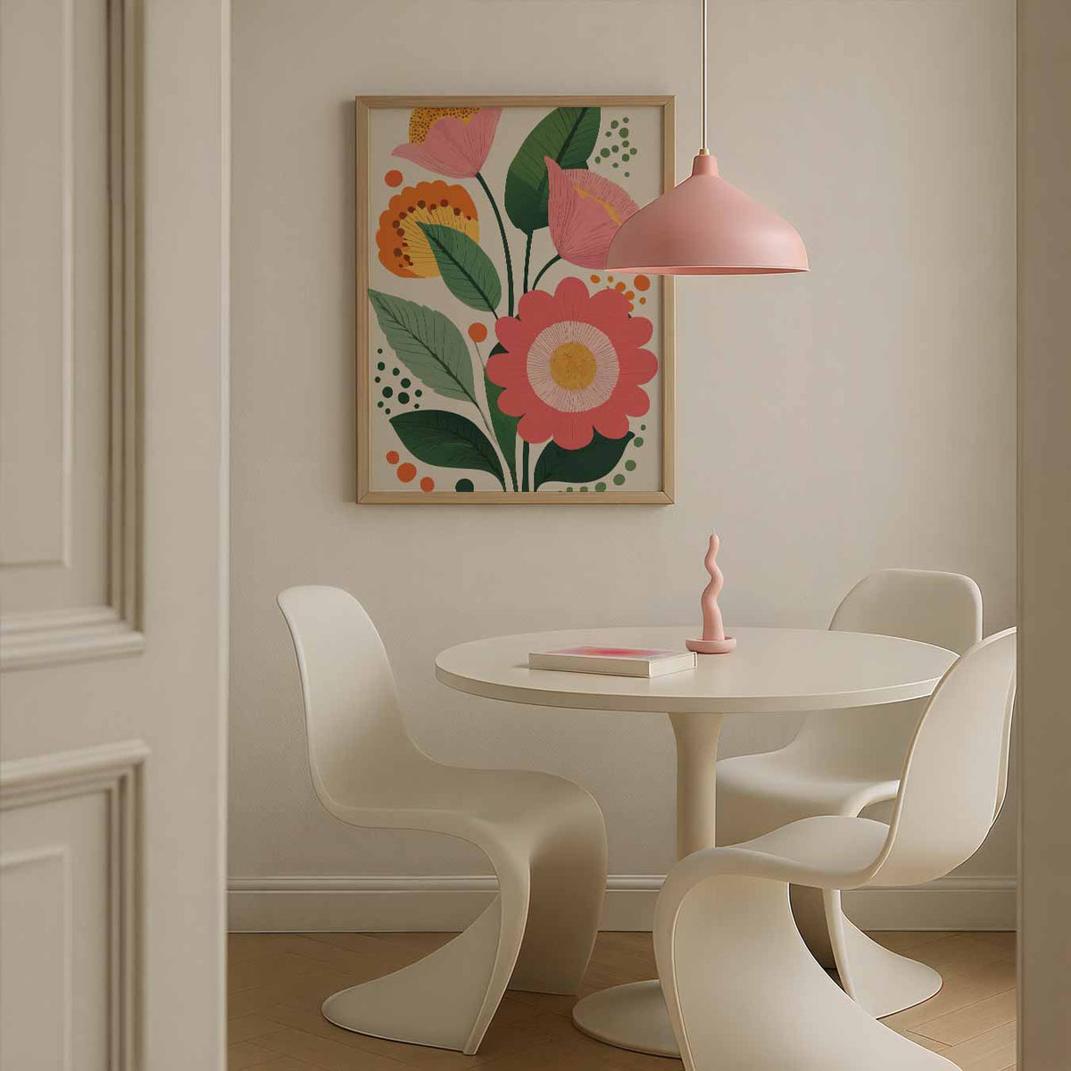 Vrolijke Bloemenpracht – bloemen poster in staand formaat