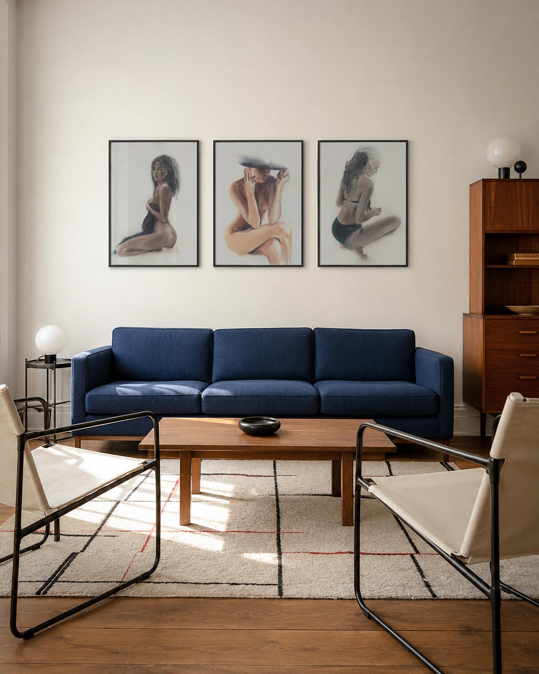 Abstract posterset – tweede productweergave – een abstracte posterset met donkere tinten en een rustige