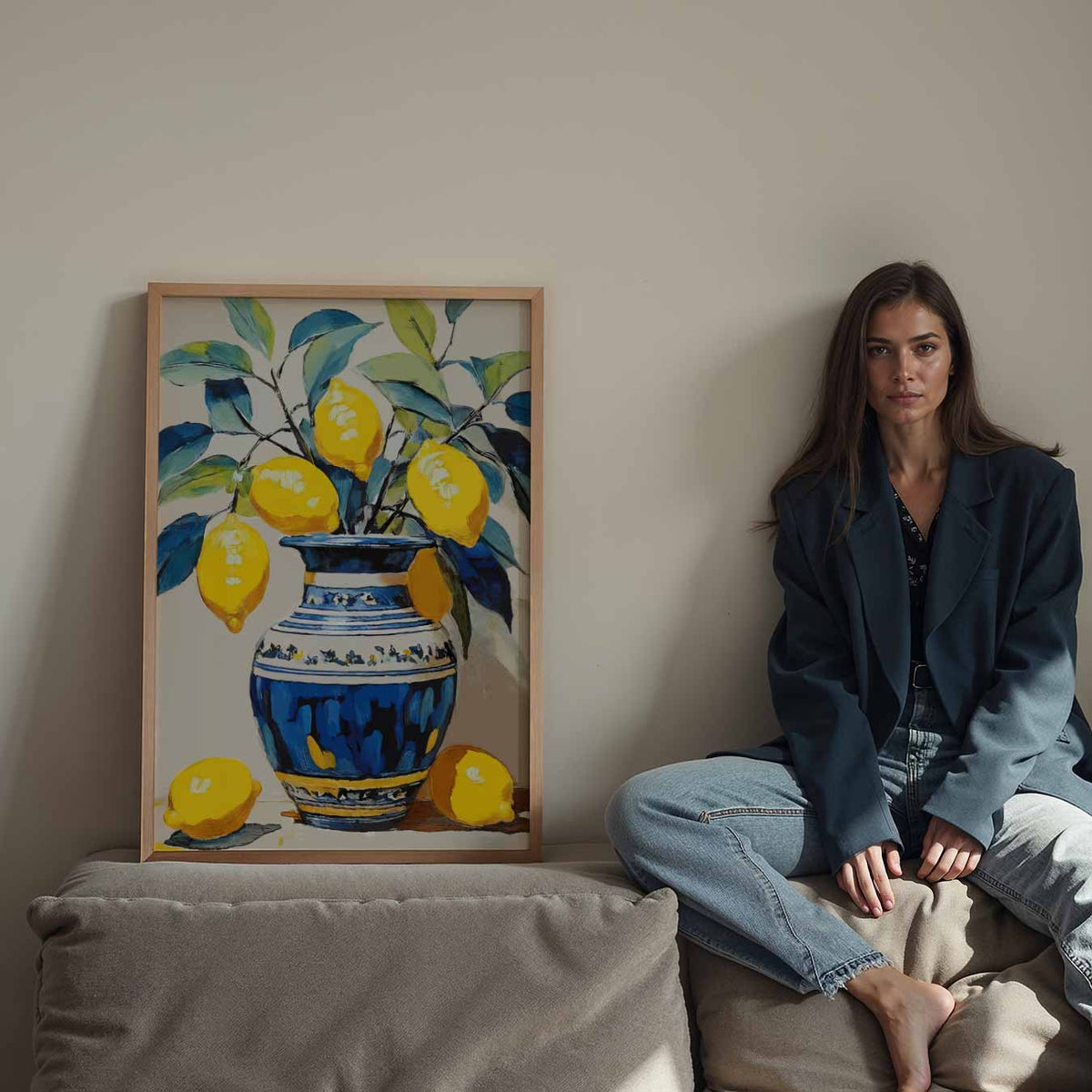 Citroen Stilleven – staande keuken wanddecoratie van WallArtistic