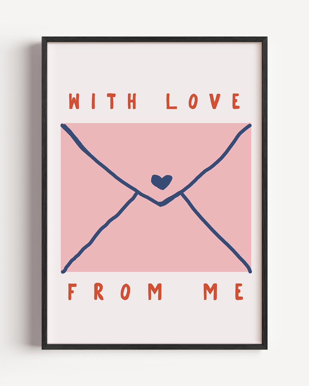 Liefdevolle Brief – liefde portret poster als wanddecoratie