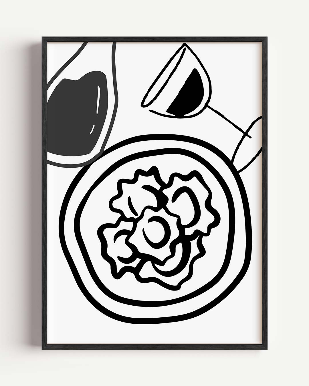 Moderne Culinaire Kunstposter – keuken portret poster als wanddecoratie