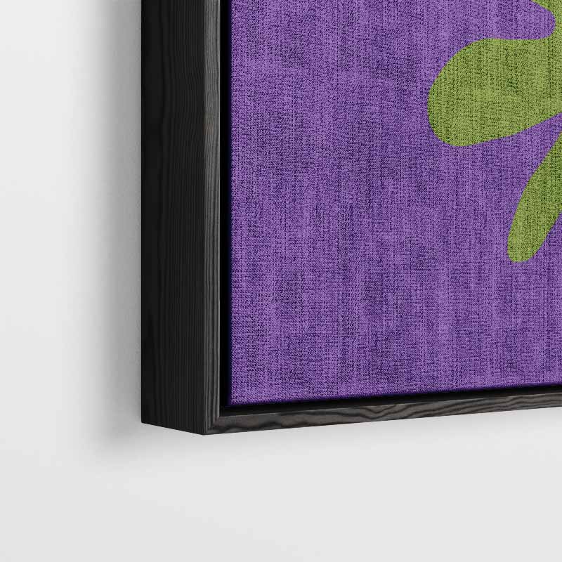 Blauwe Bloemfantasie – dibond wanddecoratie in staand formaat