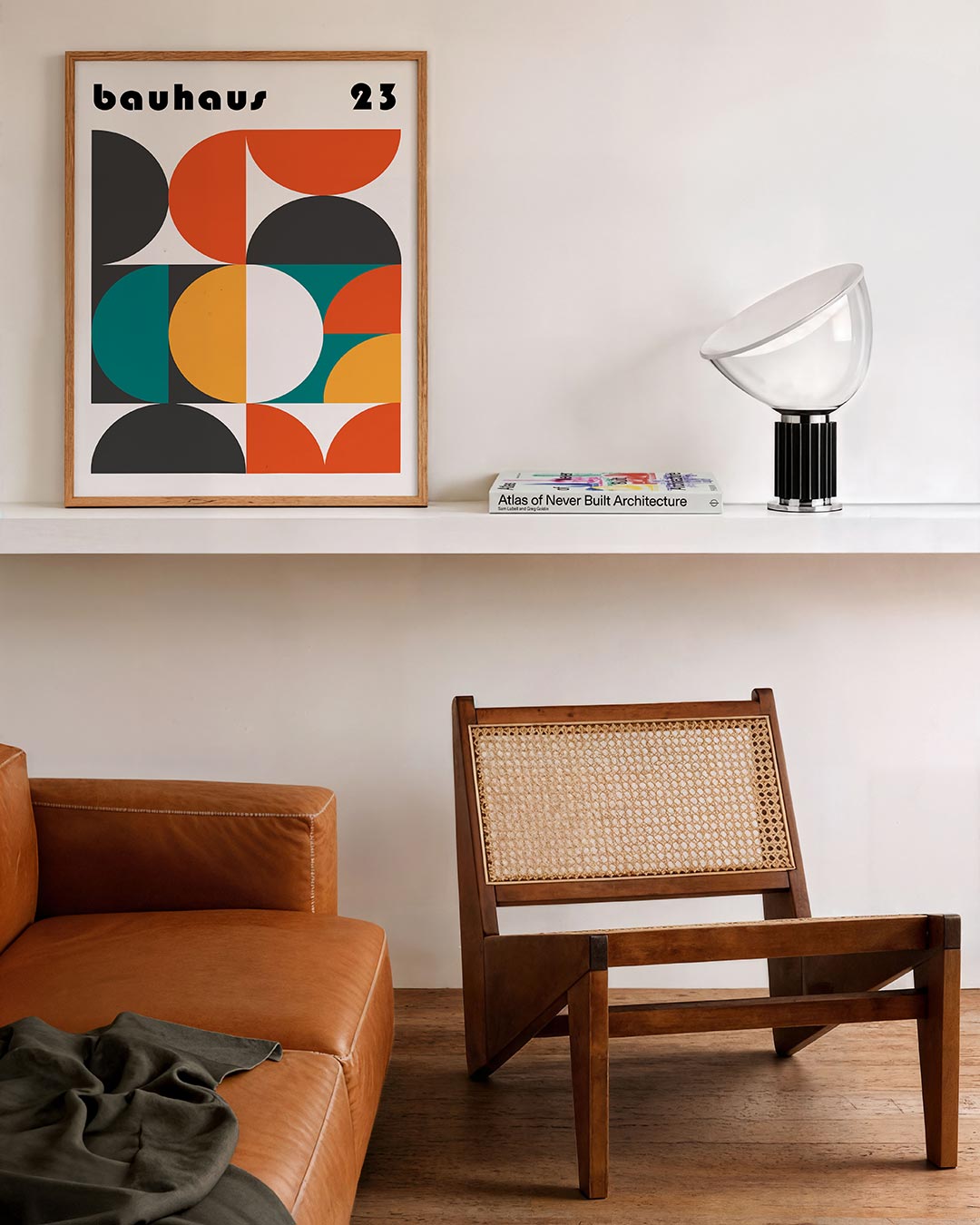 Vormen en vlakken – staande Bauhaus poster voor aan de muur