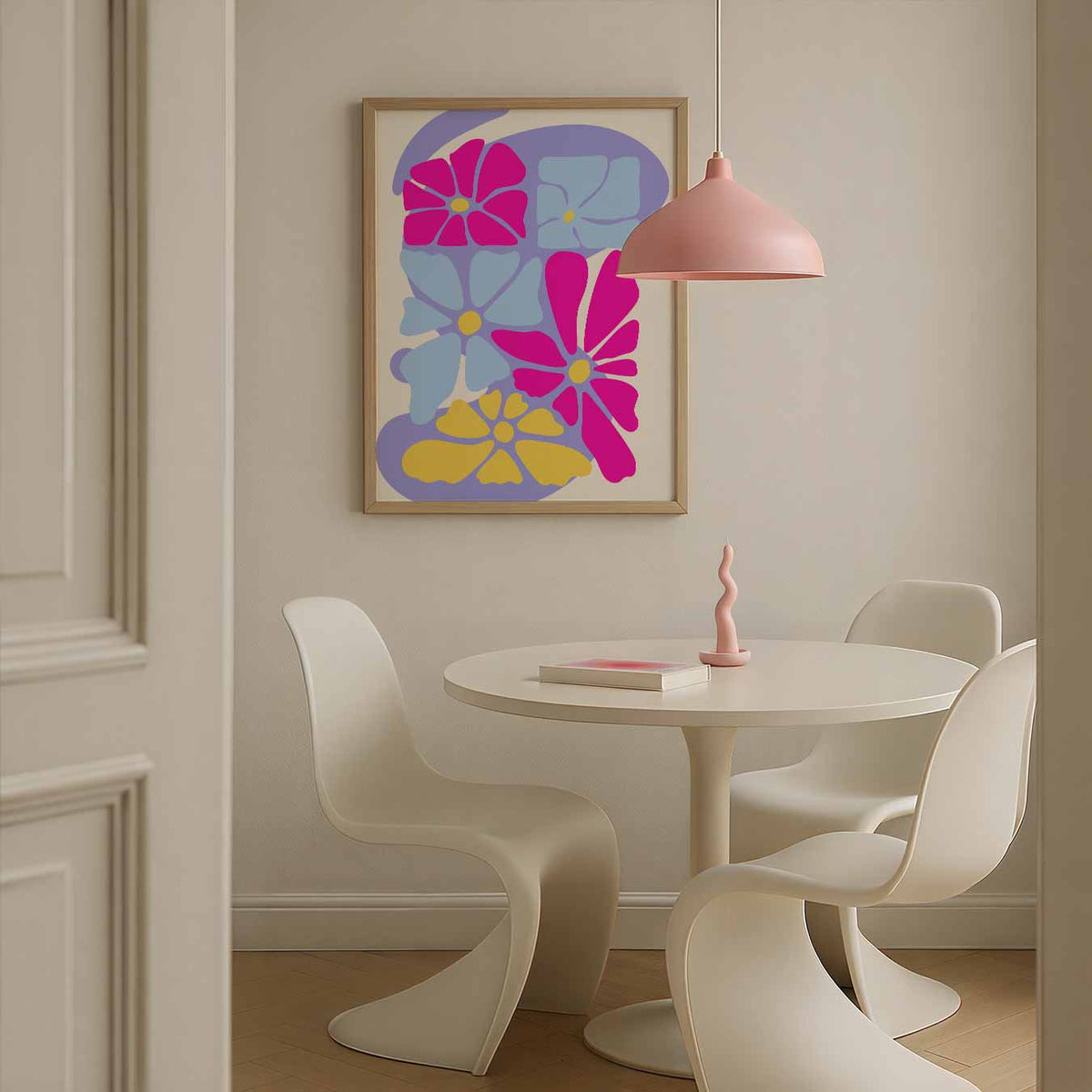 Vrolijke Bloemenpracht – bloemen poster in staand formaat