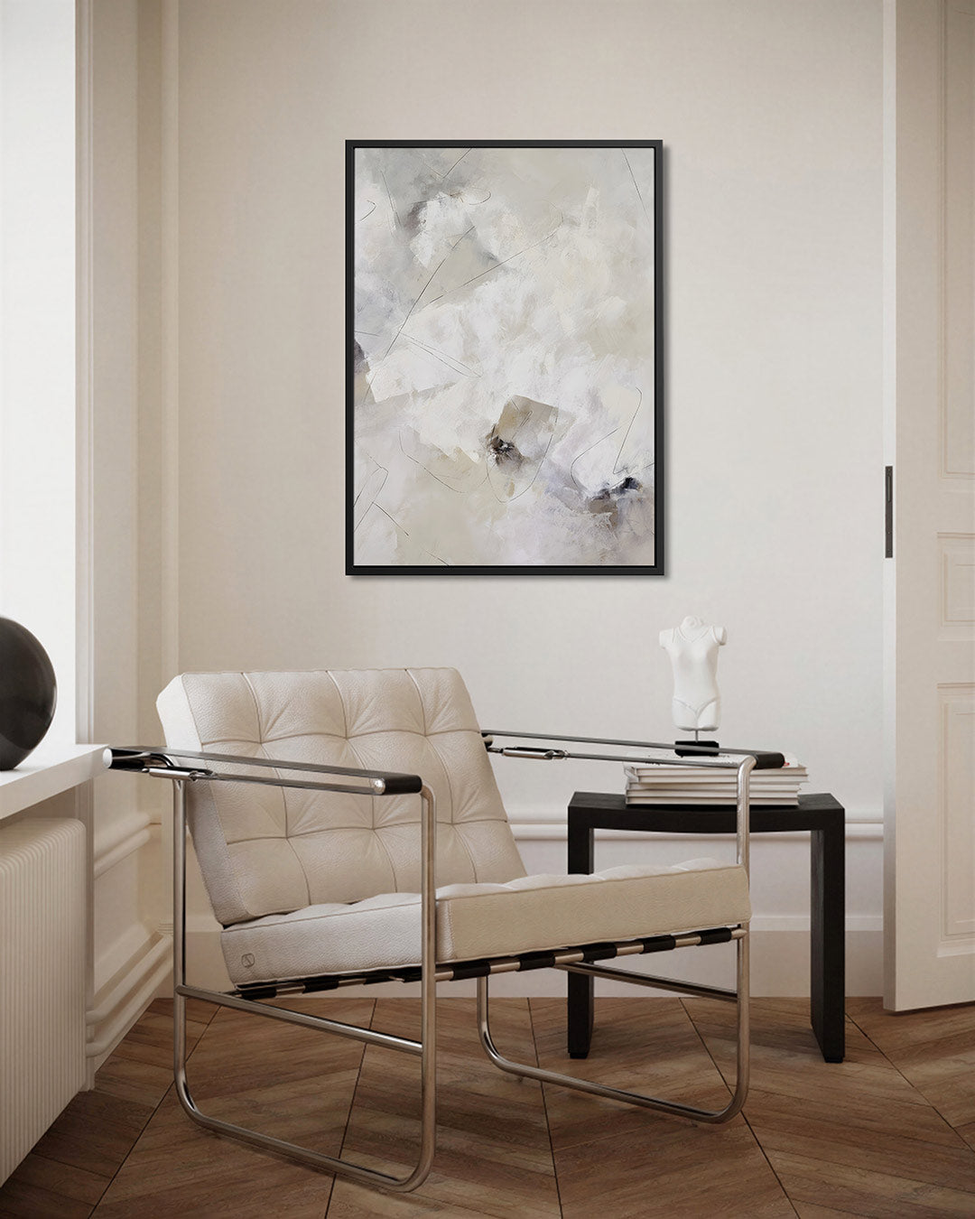 Lichte vormen compositie – staand wanddecoratie kunstwerk