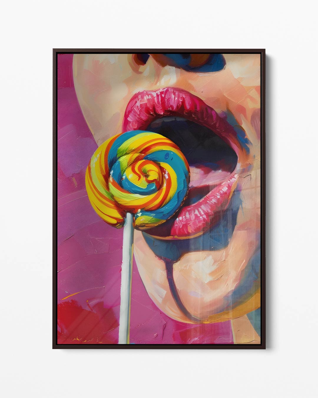 Zoete Verleiding – portret kunstwerk als wanddecoratie