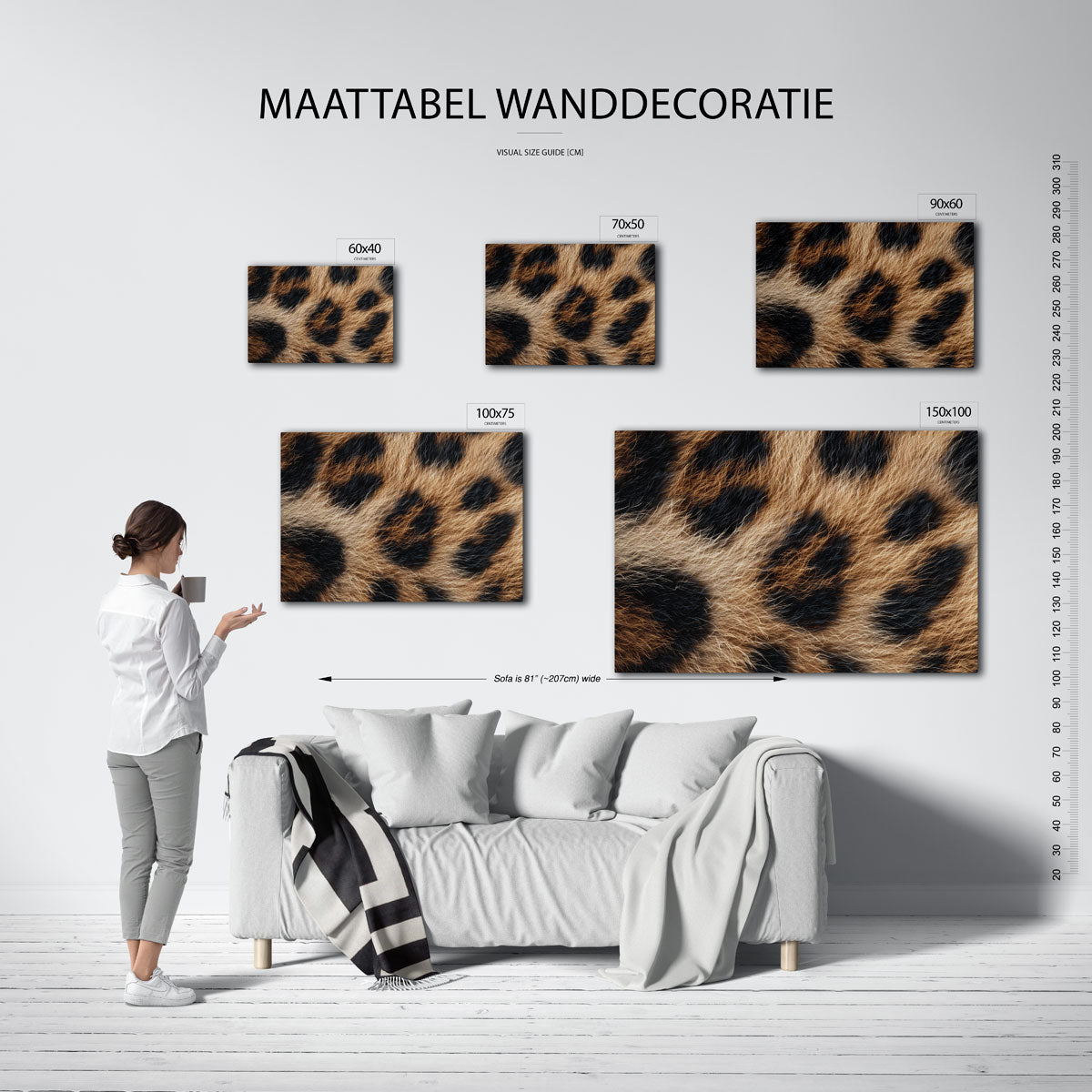 Dierlijke patronen – Jungle kunstwerk – kunstwerk op canvas, dibond of plexiglas