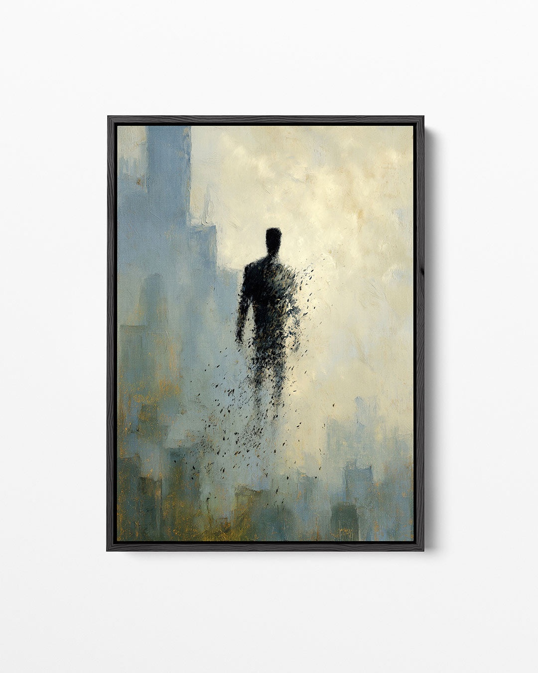 Vervagende silhouet – staand wanddecoratie kunstwerk