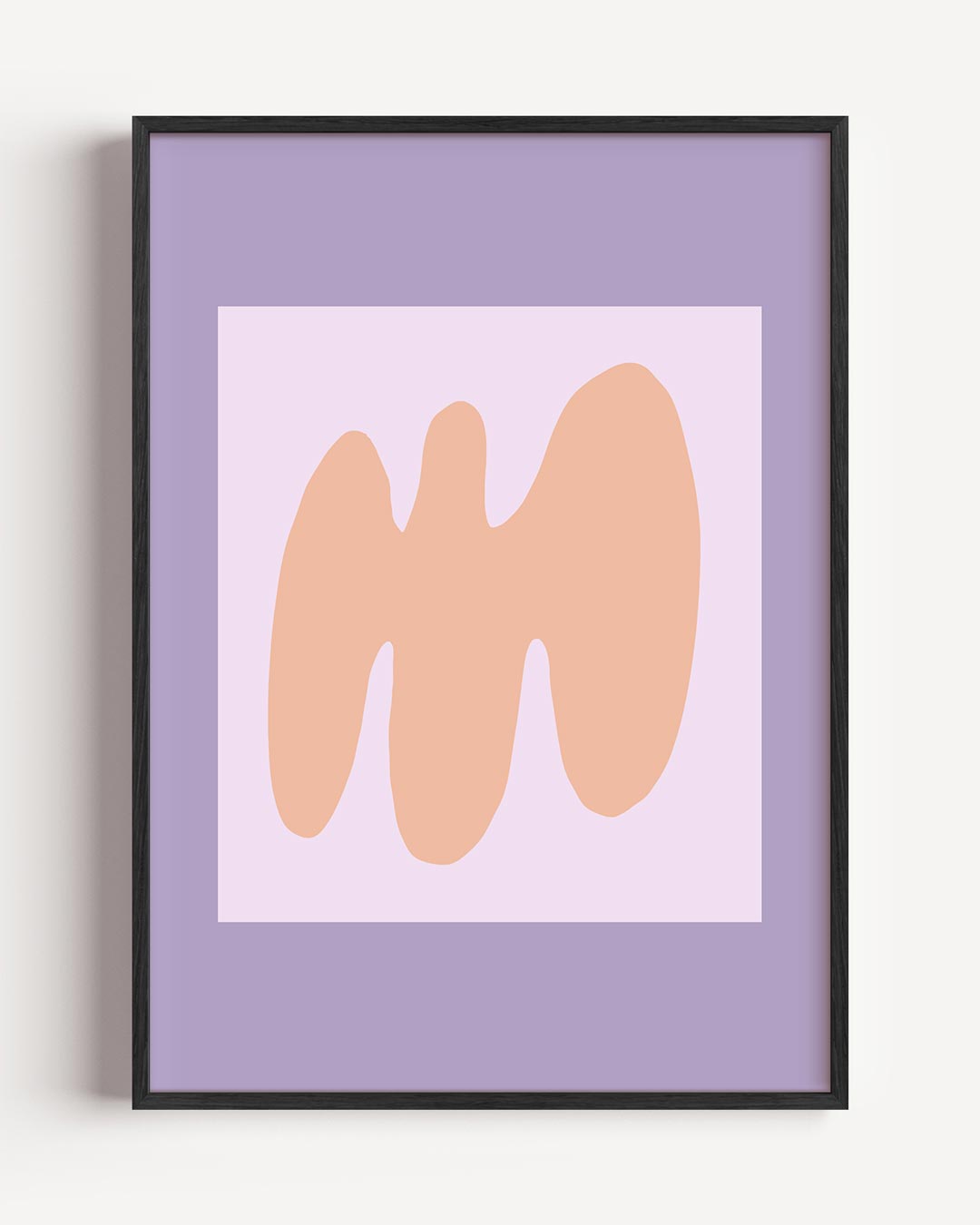 Speelse Pastel Abstractie – kleurrijke abstracte portret poster als wanddecoratie
