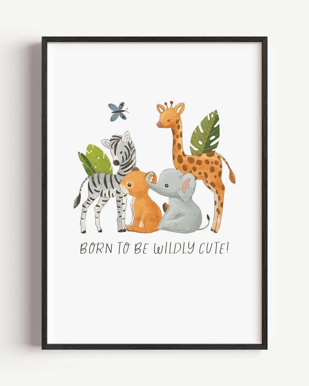Jungle Vrienden Kinderkamer – kids portret poster als wanddecoratie