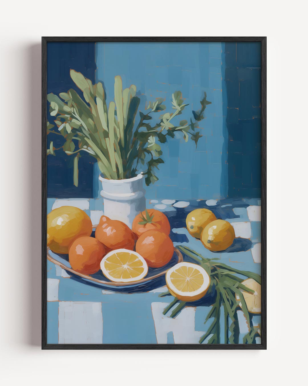 Frisse Fruitschaal – keuken portret poster als wanddecoratie