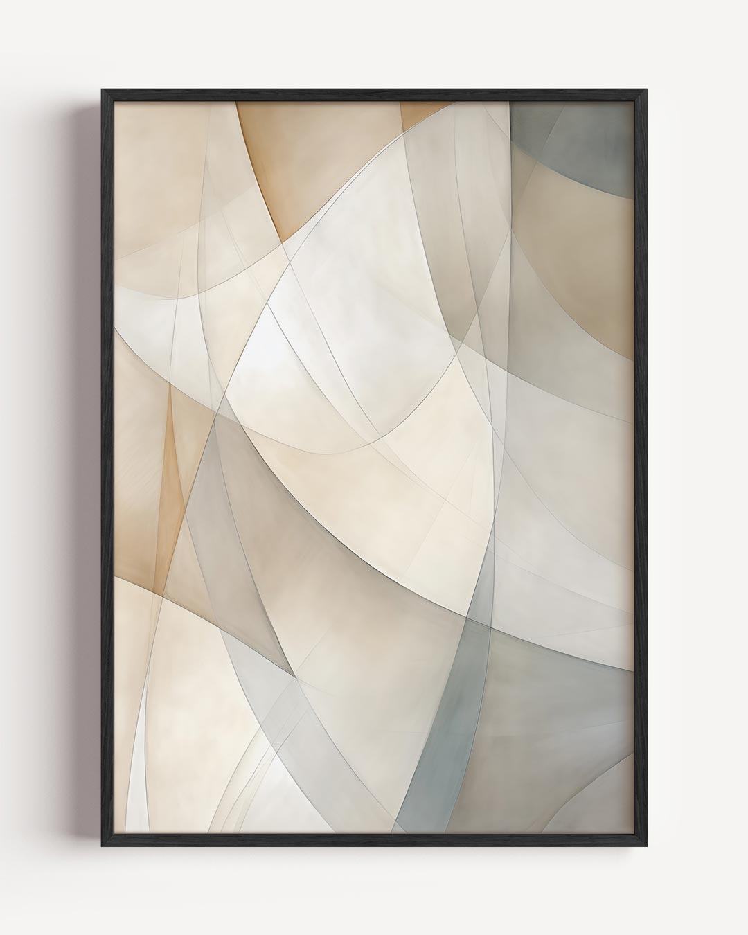 Elegante Abstracte Kunstposter – textuur portret poster als wanddecoratie