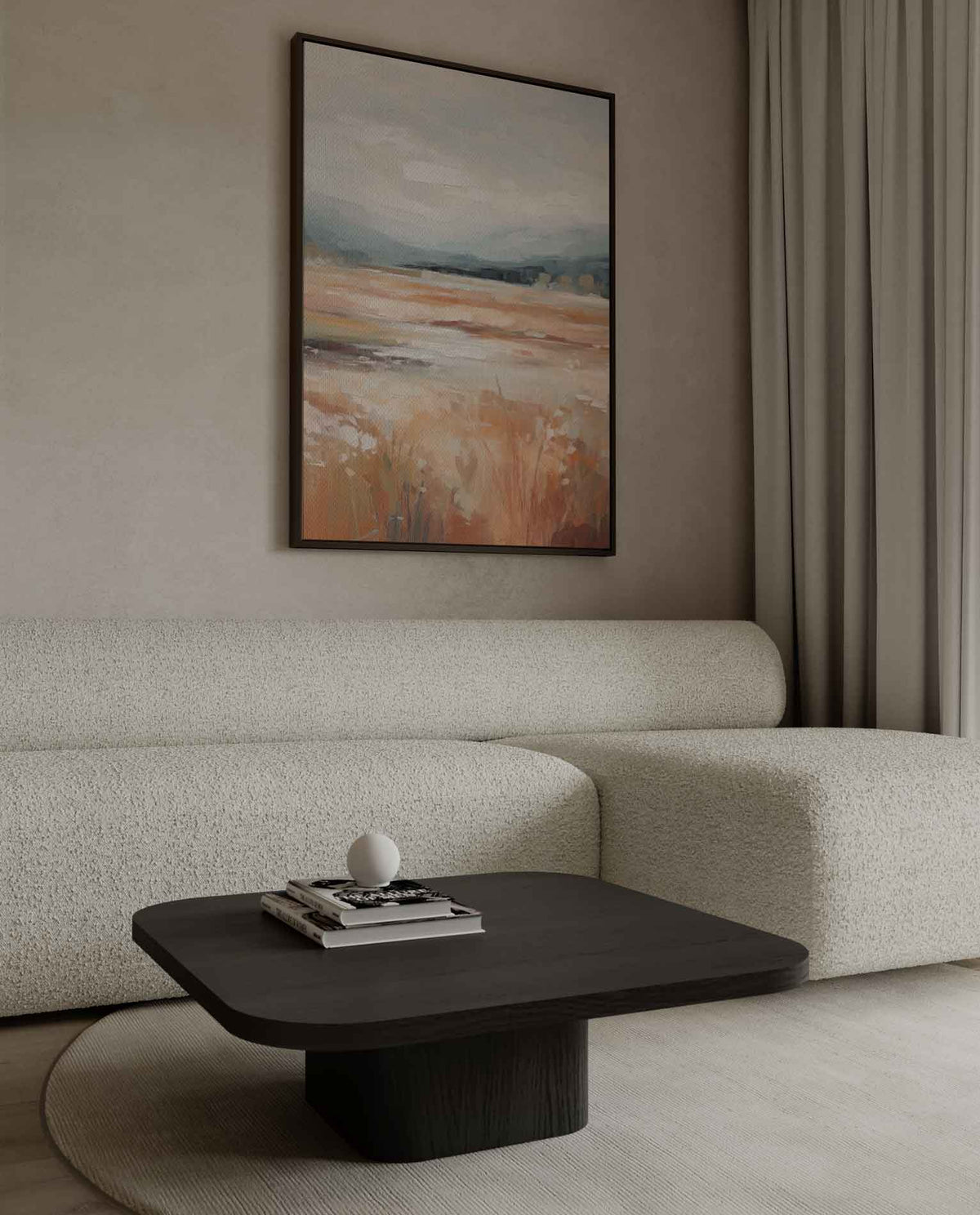 Rustige Herfstlandschap – canvas kunstwerk als wanddecoratie