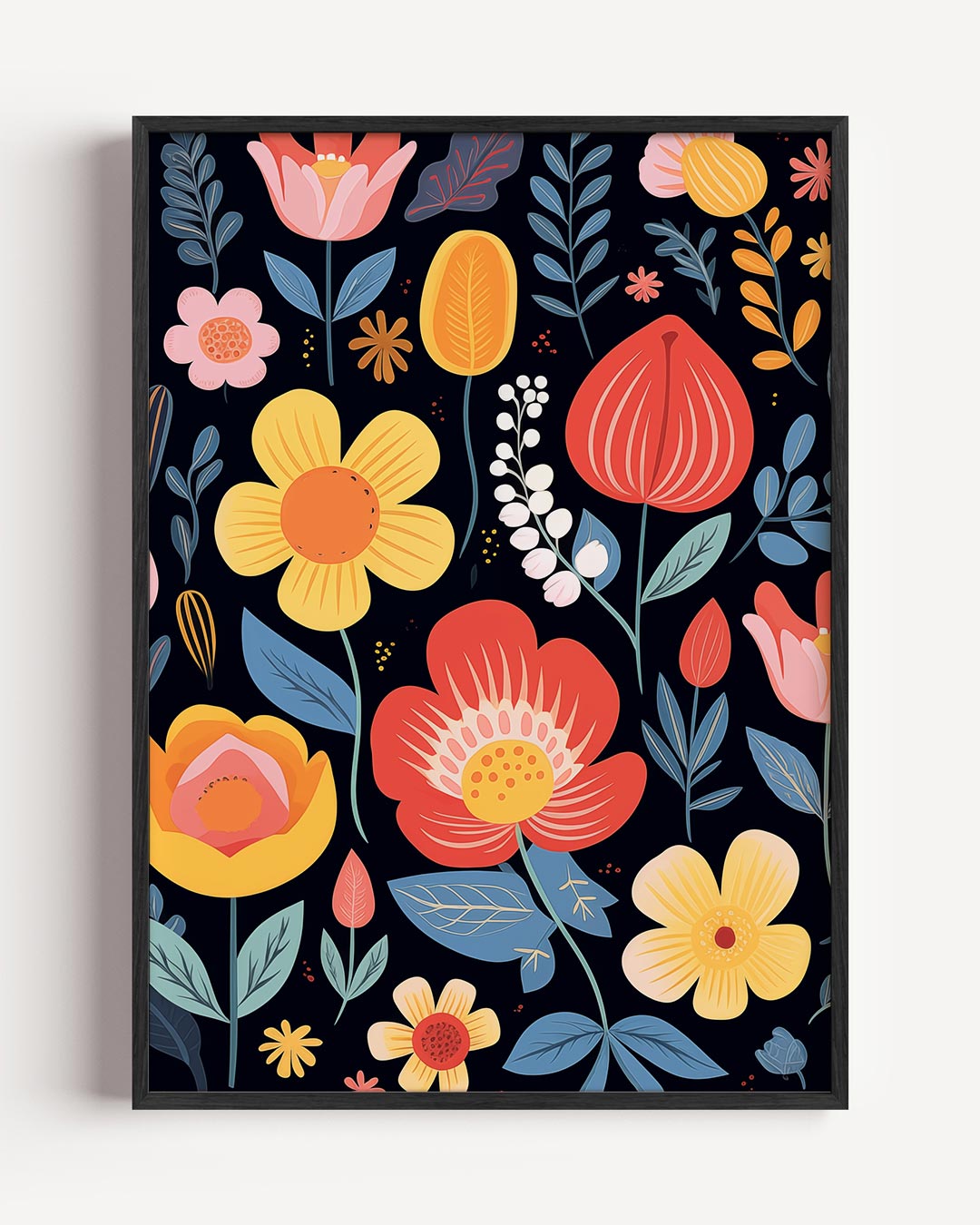 Bloemenparadijs Wanddecoratie – kids portret poster als wanddecoratie