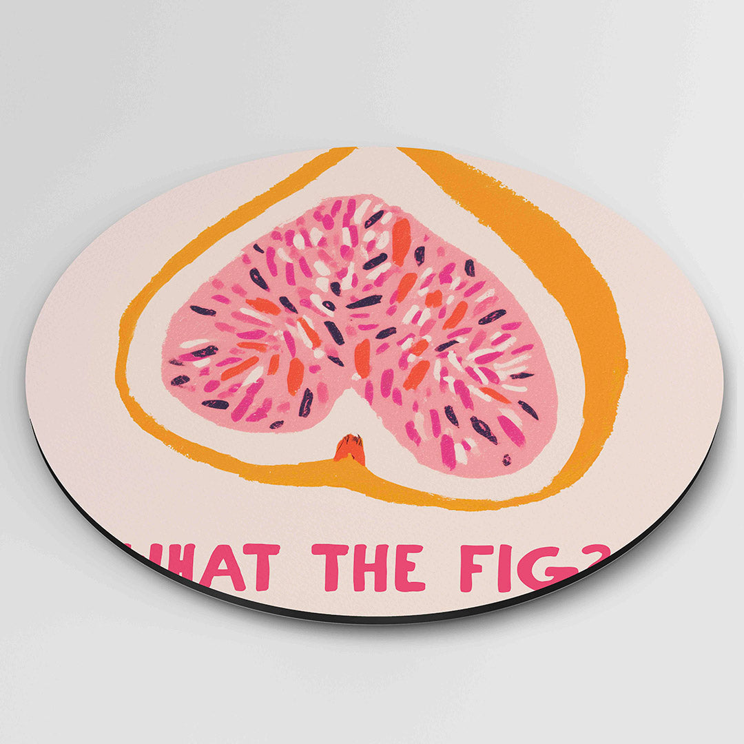 Figuur met tekst – moderne ronde wanddecoratie van WallArtistic