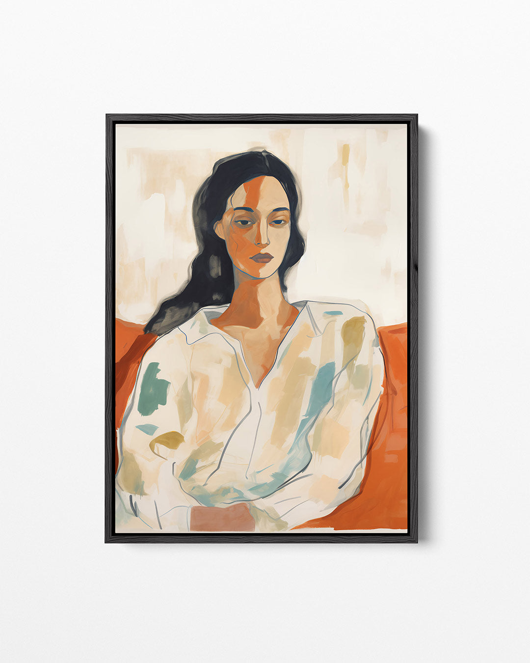 Vrouwelijk portret – staand wanddecoratie kunstwerk