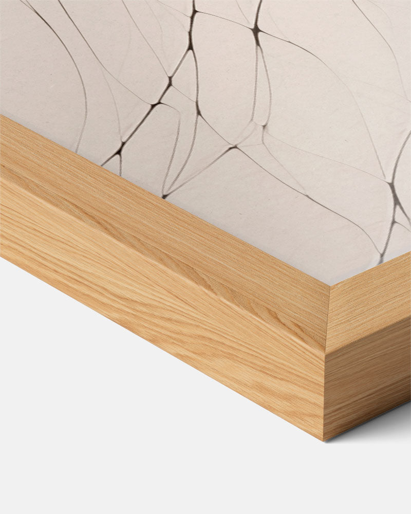 Elegante Zwarte Lijnen – abstracte textuur poster in staand formaat