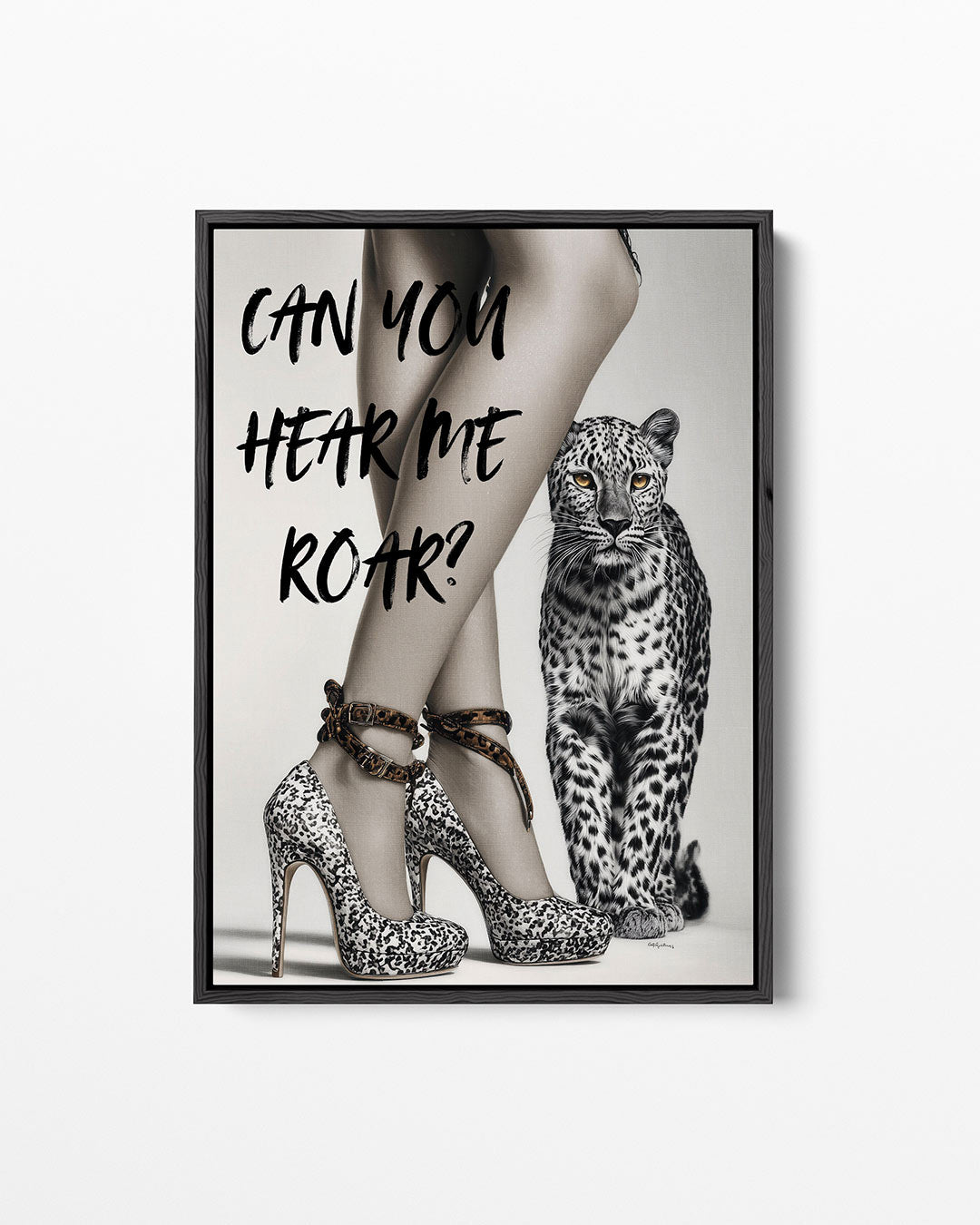 Dierlijke elegantie – staand wanddecoratie kunstwerk