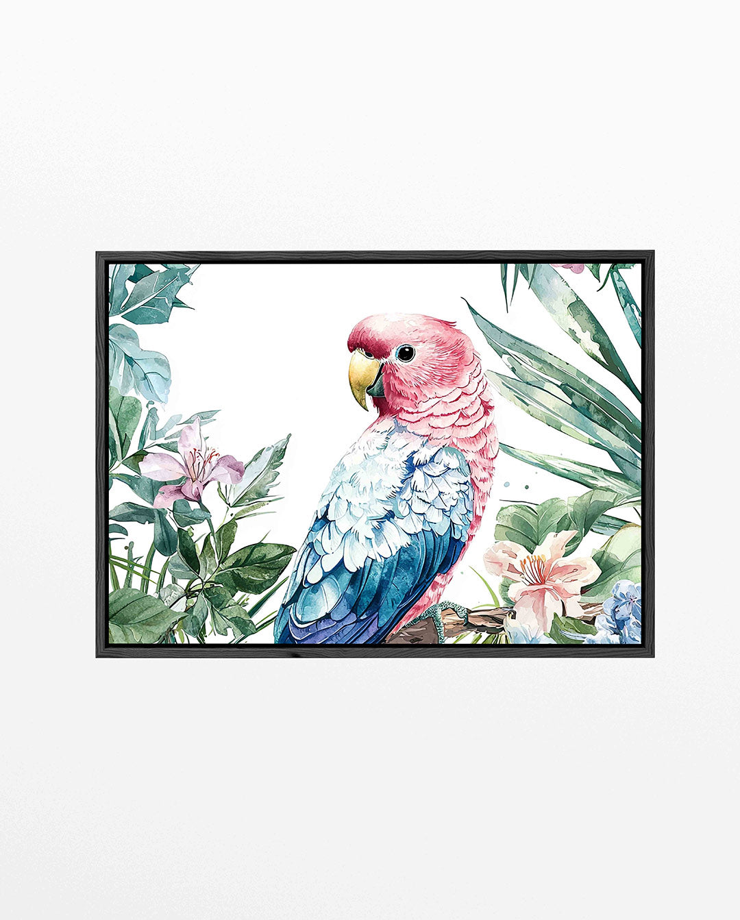 Tropische vogel illustratie – Kleurrijke – liggend dieren kunstwerk