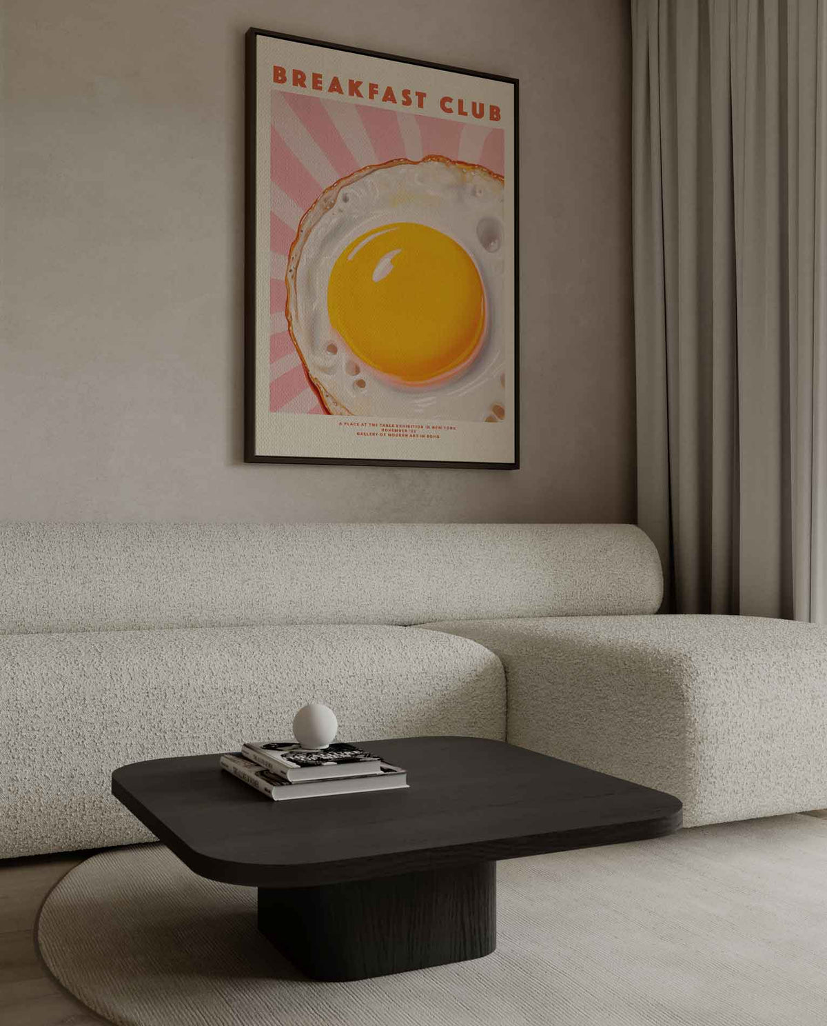 Breakfast Club – canvas wanddecoratie in portret formaat
