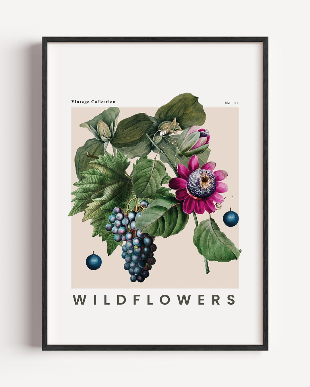 Vintage Bloemen – botanische portret poster als wanddecoratie