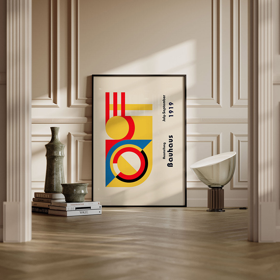 Vorm en kleur – moderne Bauhaus wandkunst als poster
