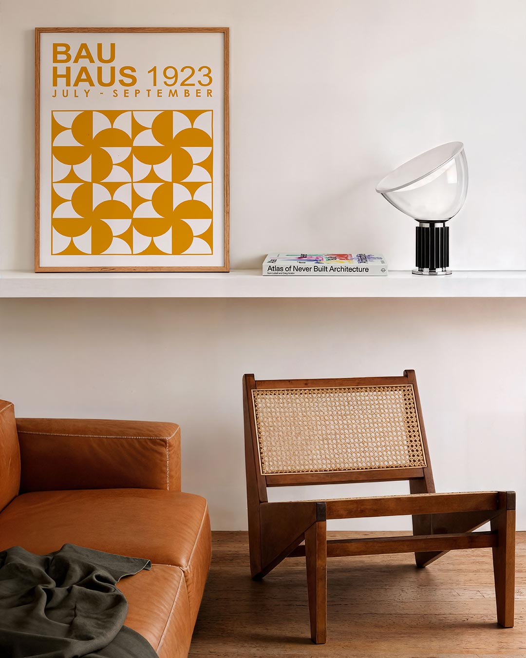 Vormritme en kleur – staande Bauhaus poster voor aan de muur
