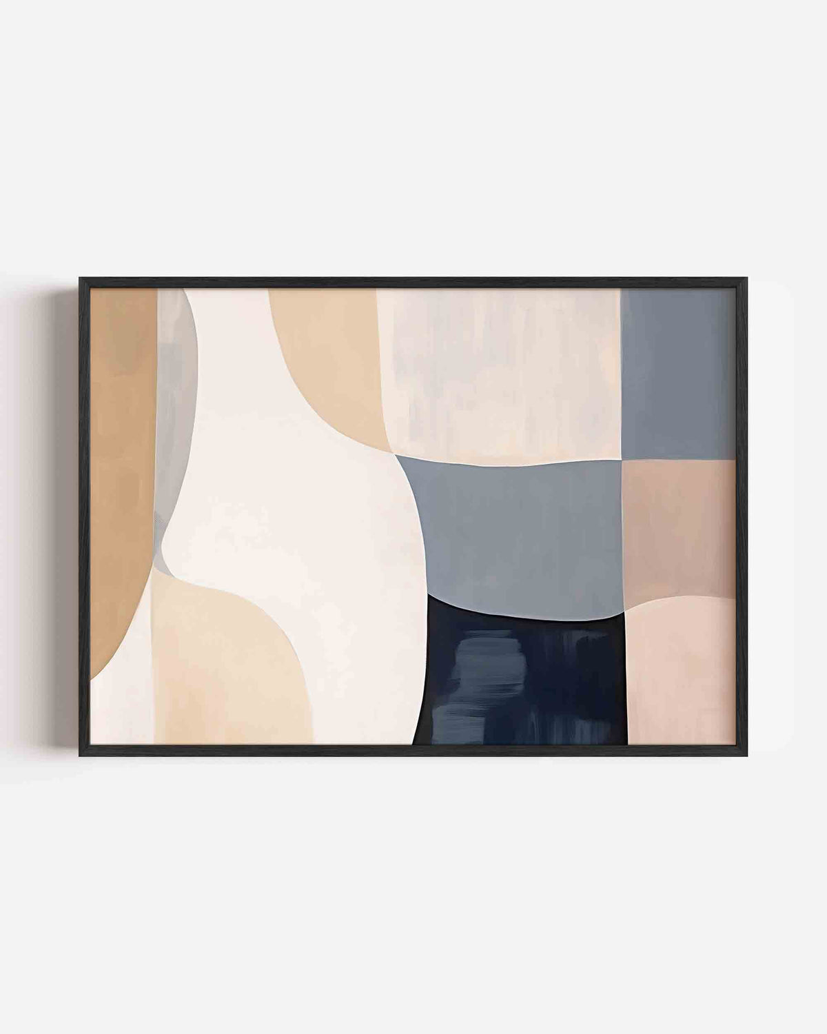 Abstracte vormen – kleurrijke abstracte landscape poster als wanddecoratie