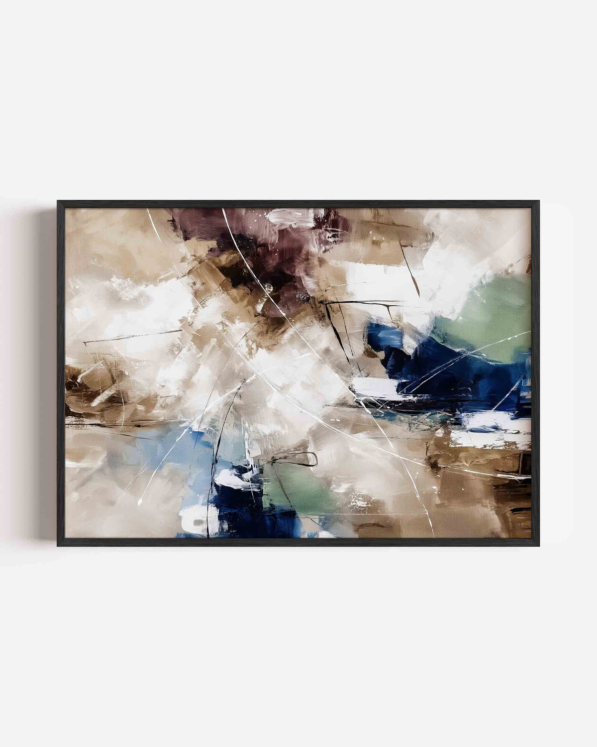 Abstracte vormen – abstracte landscape poster als wanddecoratie