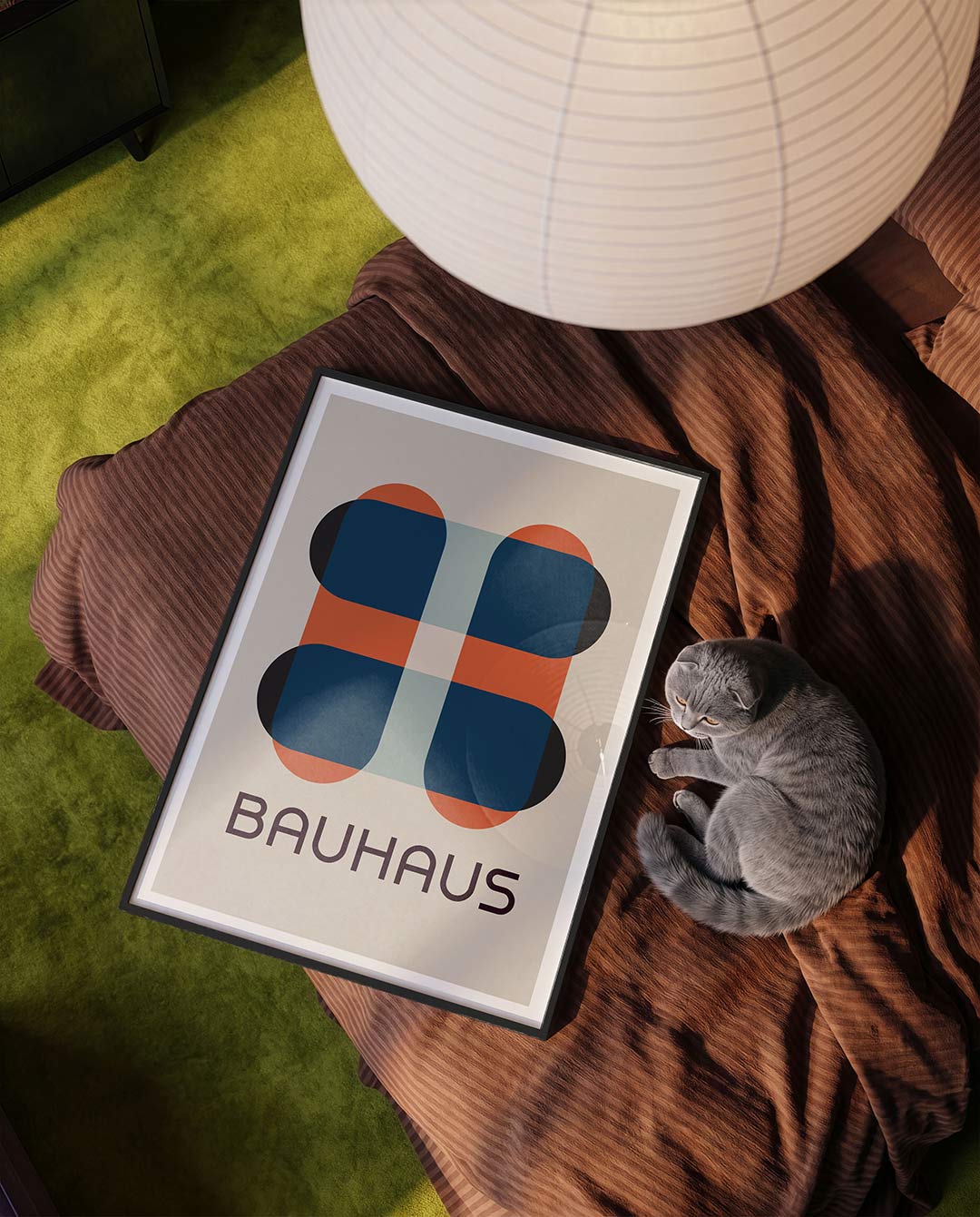 Vorm en balans – moderne Bauhaus wandkunst als poster