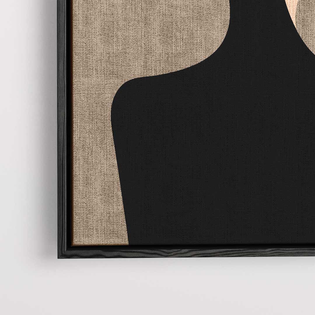 Elegante Silhouet in Profiel – dibond kunstwerk als wanddecoratie