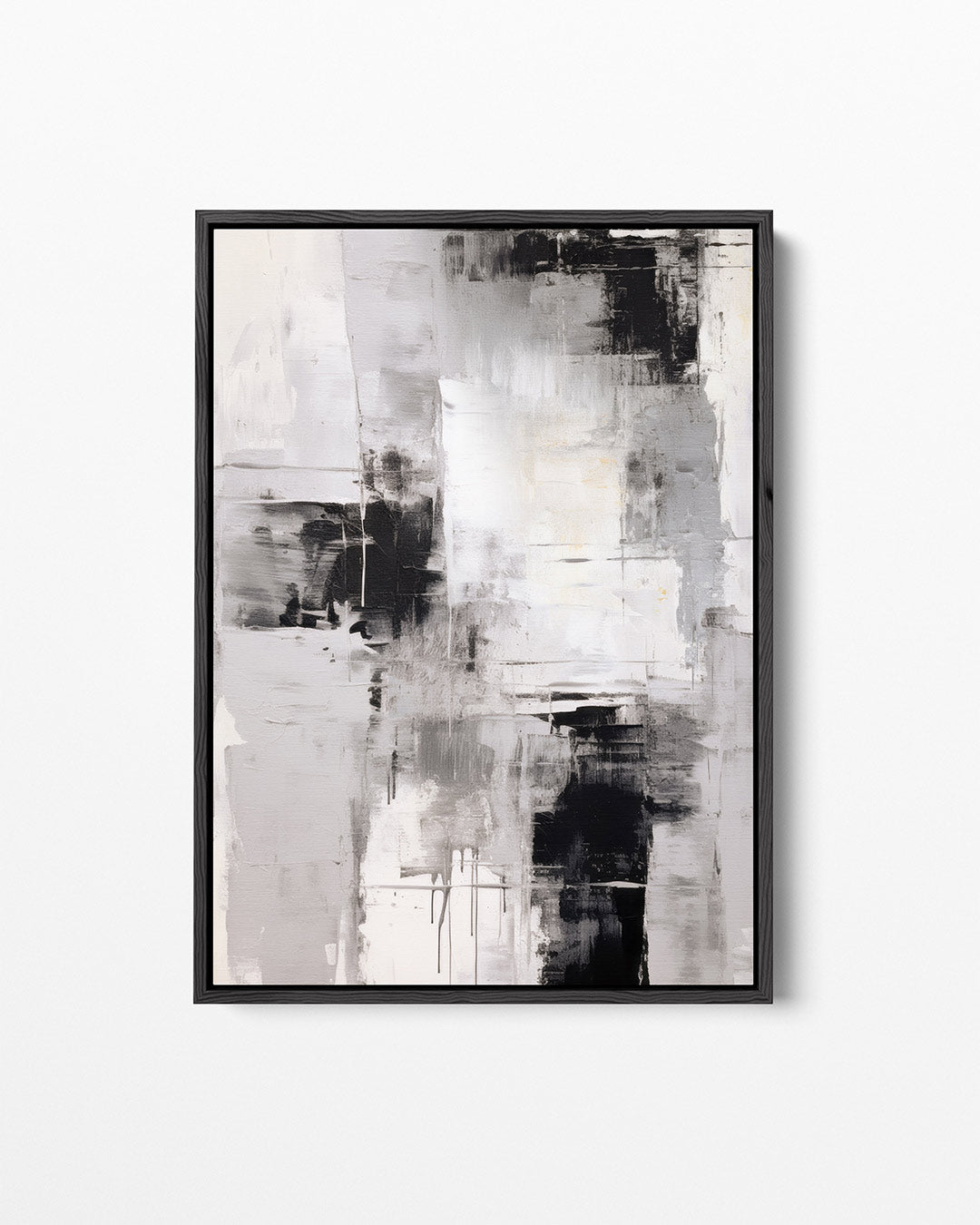 Dynamische grijstinten – staand wanddecoratie kunstwerk