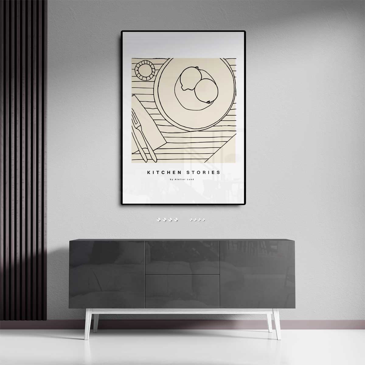 Kitchen Stories – canvas kunstwerk als wanddecoratie