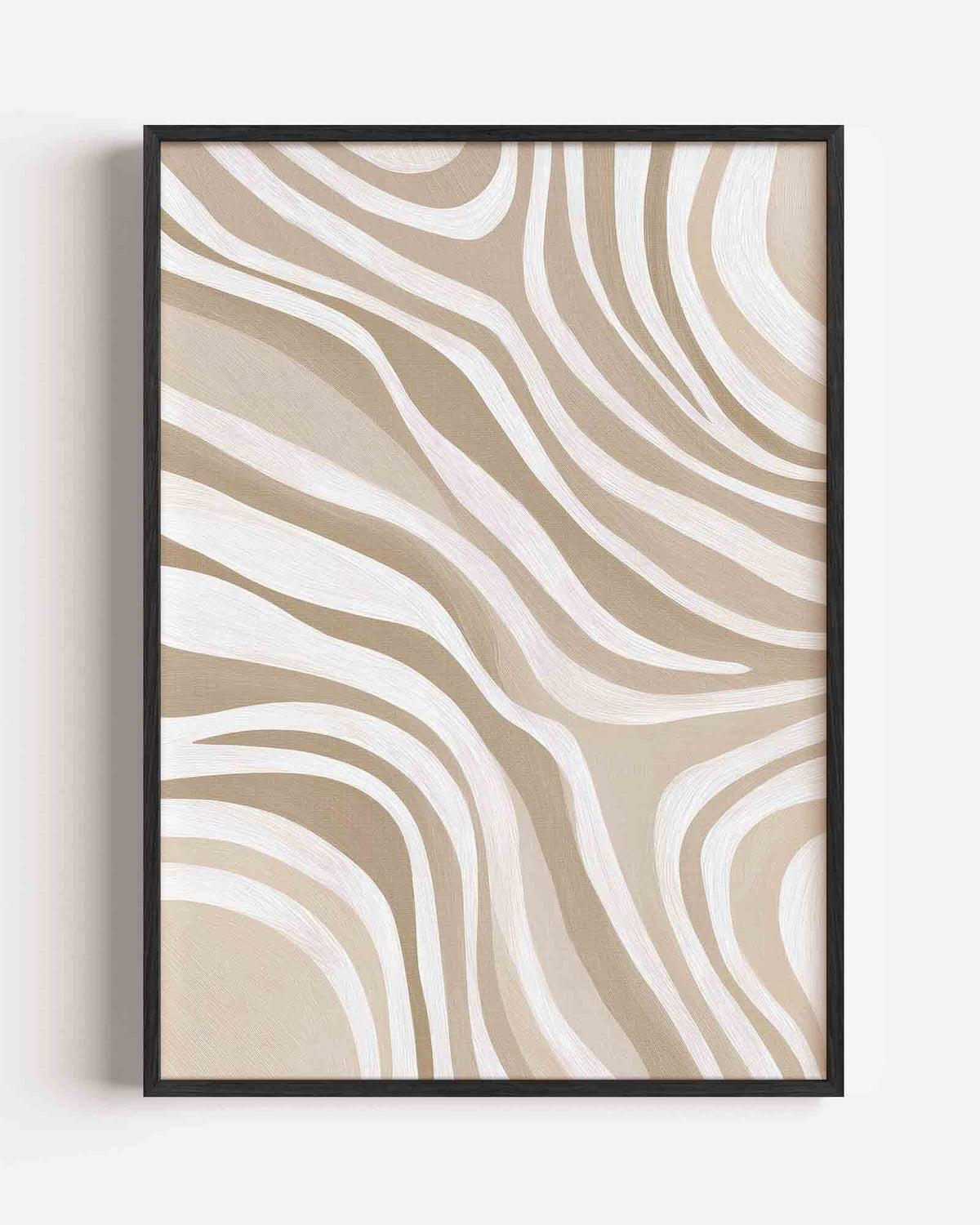 Golvende lijnen – abstracte portret poster als wanddecoratie