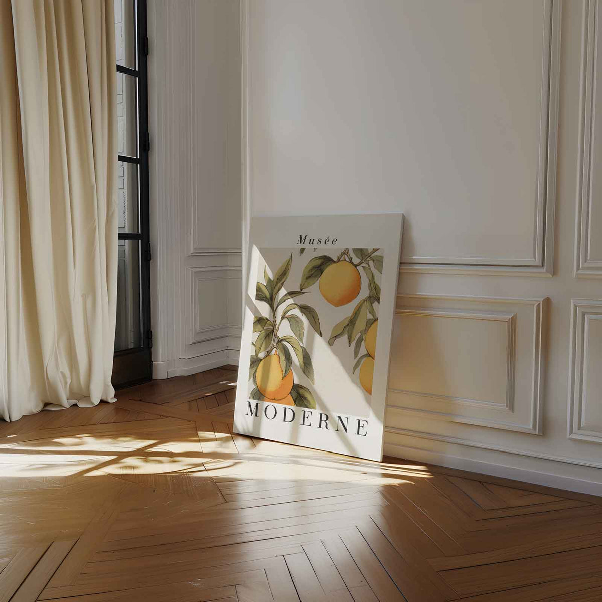 Moderne Citrus Kunstprint – staand kunstwerk voor modern interieur