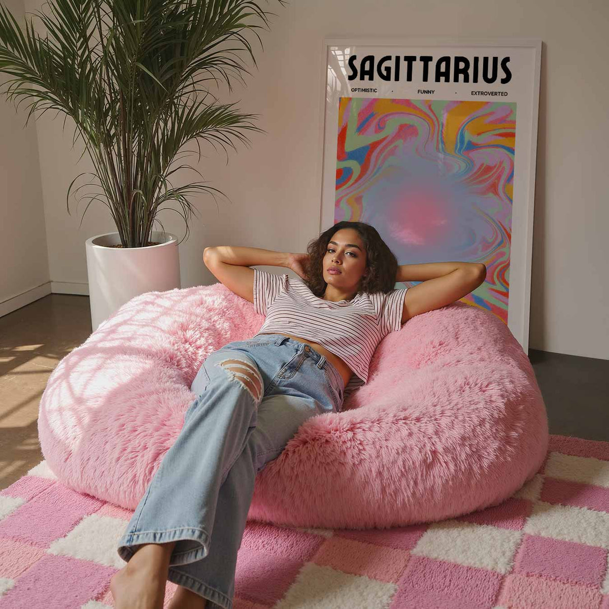 Sagittarius – staande muurposter met mindful uitstraling