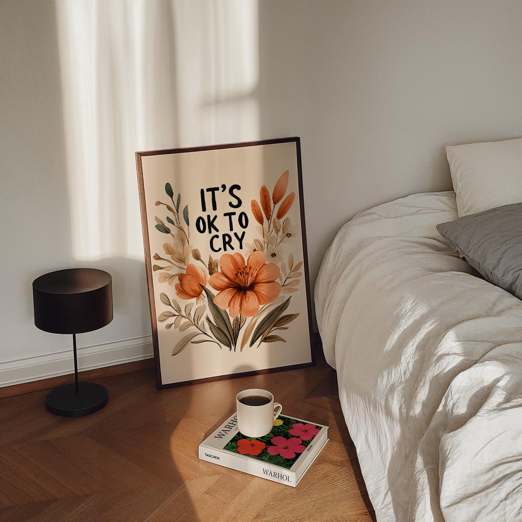 Empowerende Bloemenposter – kinderposter in staand formaat