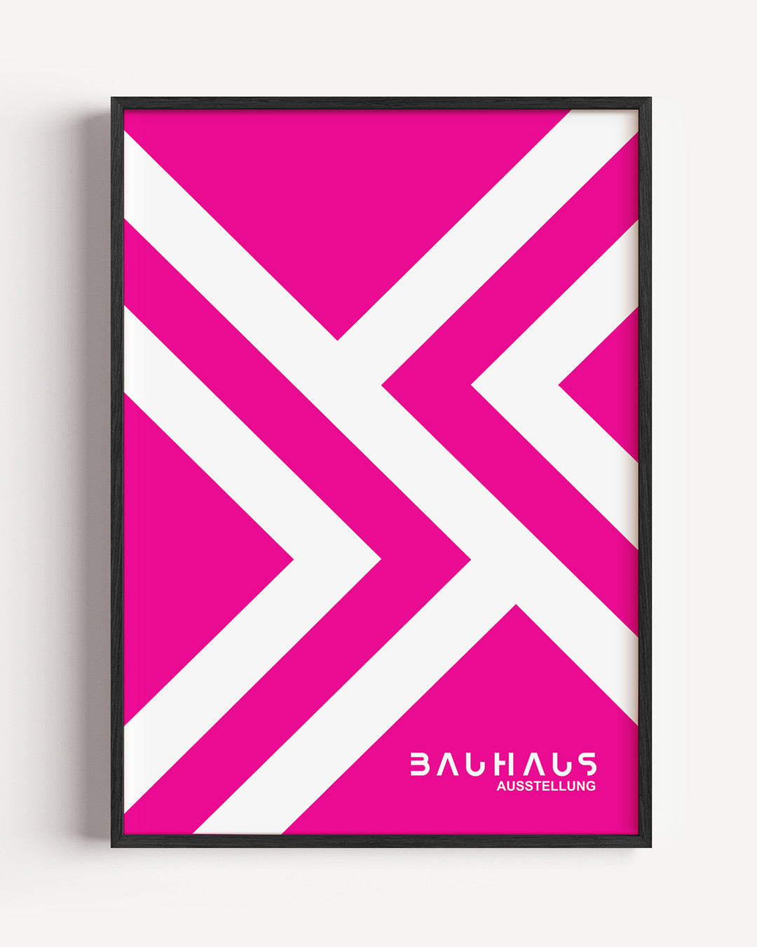 Lijnen en kleurvlakken – staande Bauhaus poster als wanddecoratie