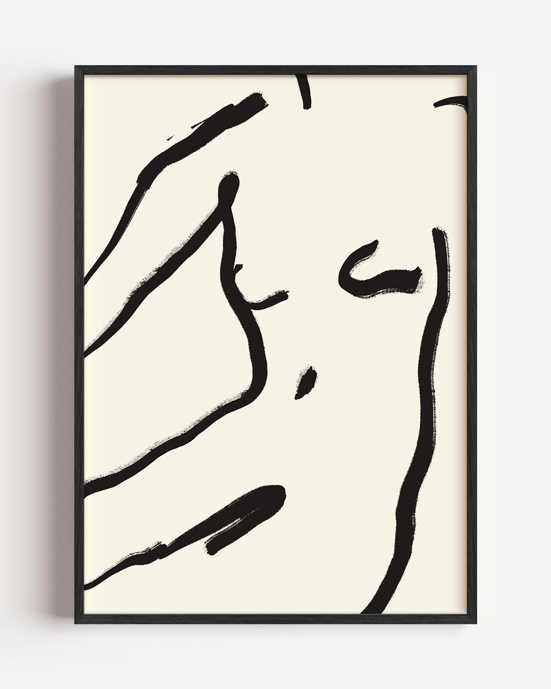Minimalistische Abstracte Lijntekening – elegante portret poster als wanddecoratie