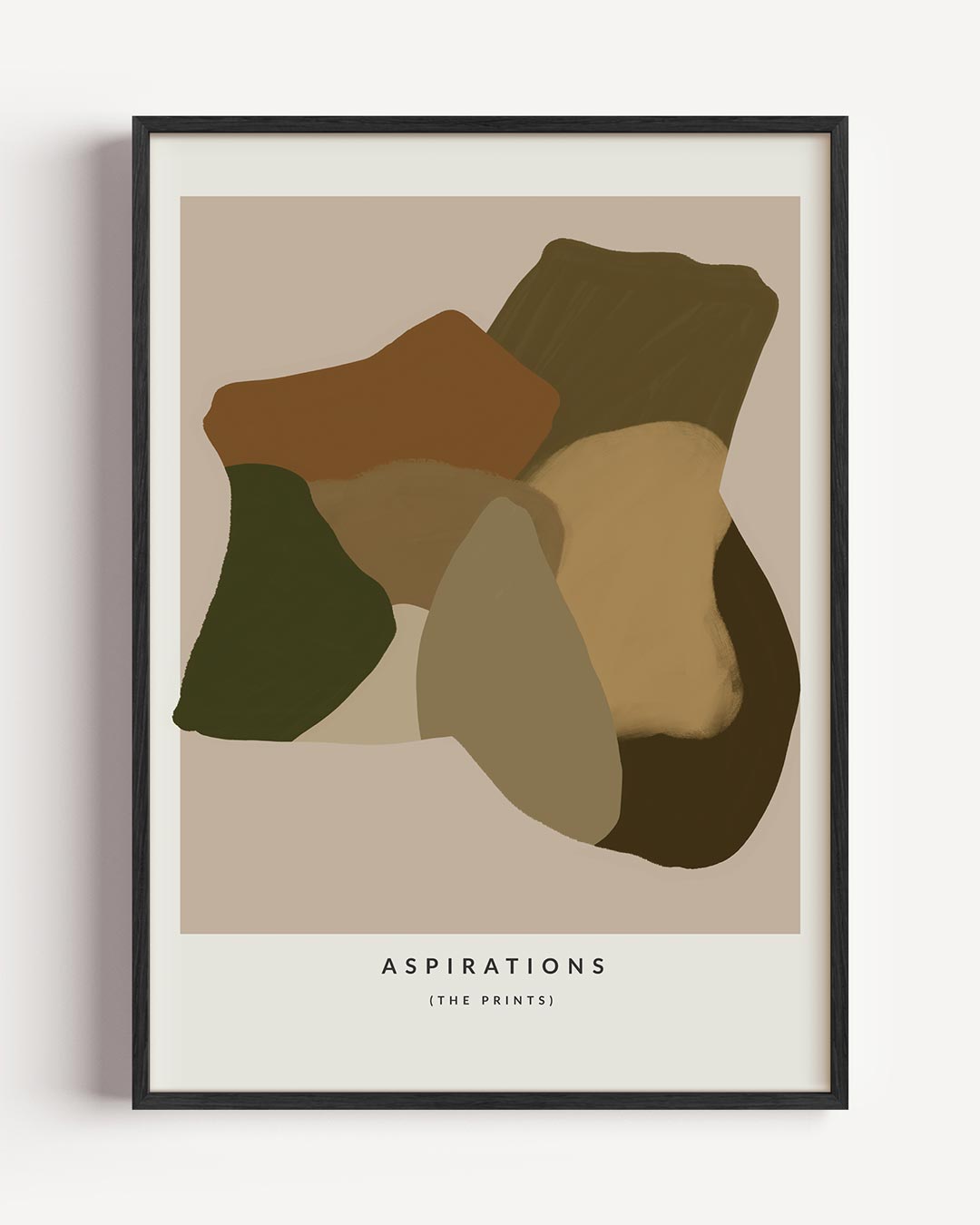 Abstracte Natuurtinten – keuken portret poster als wanddecoratie