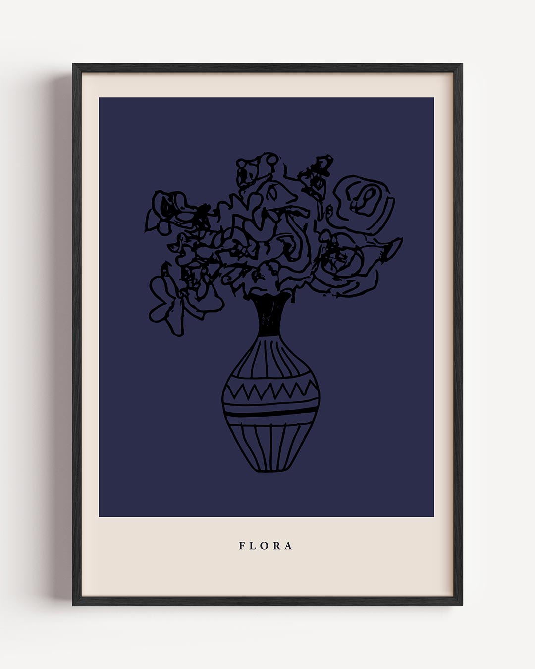 Elegante Flora Vaas – keuken portret poster als wanddecoratie