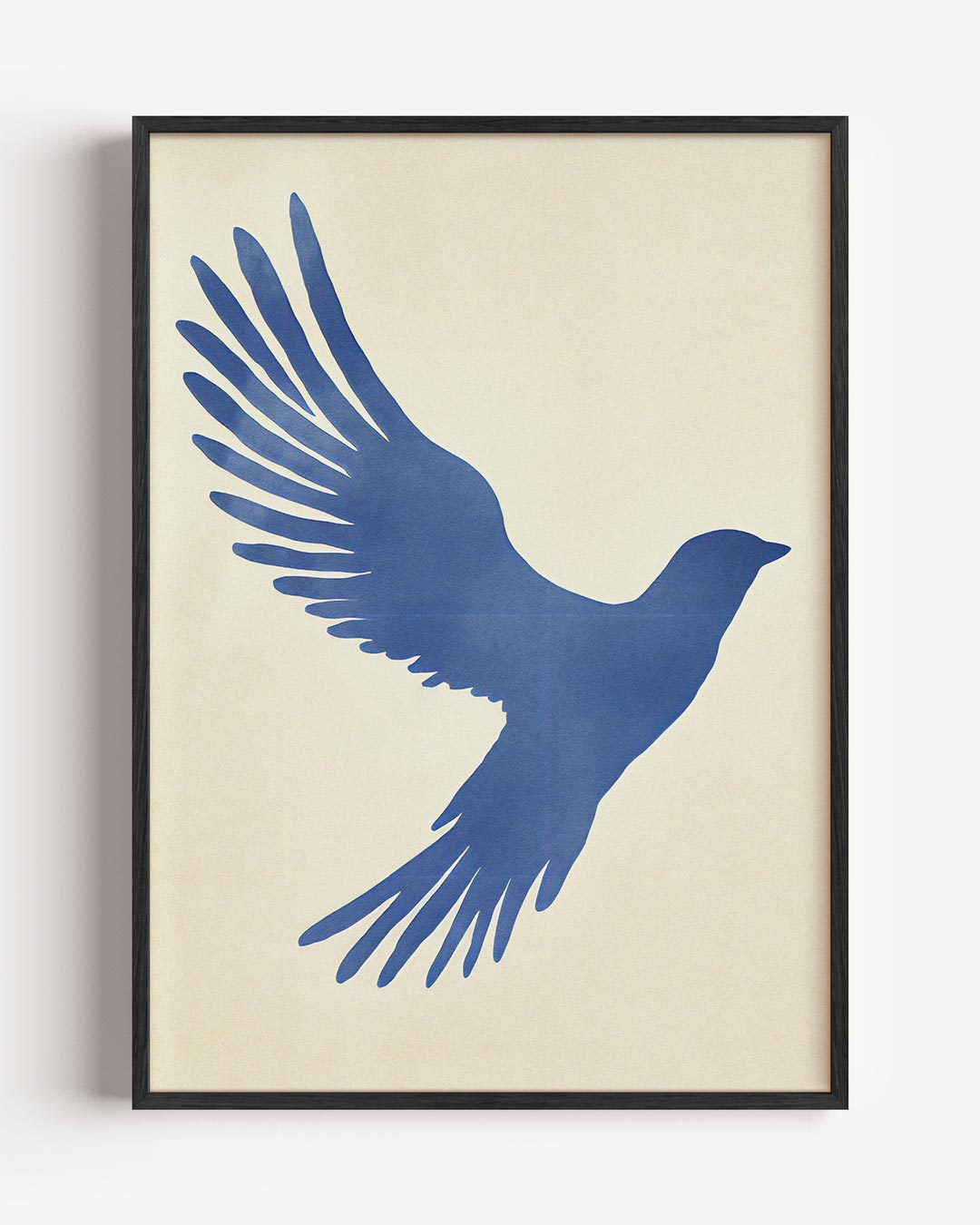 Blauwe vogel – dieren portret poster als wanddecoratie