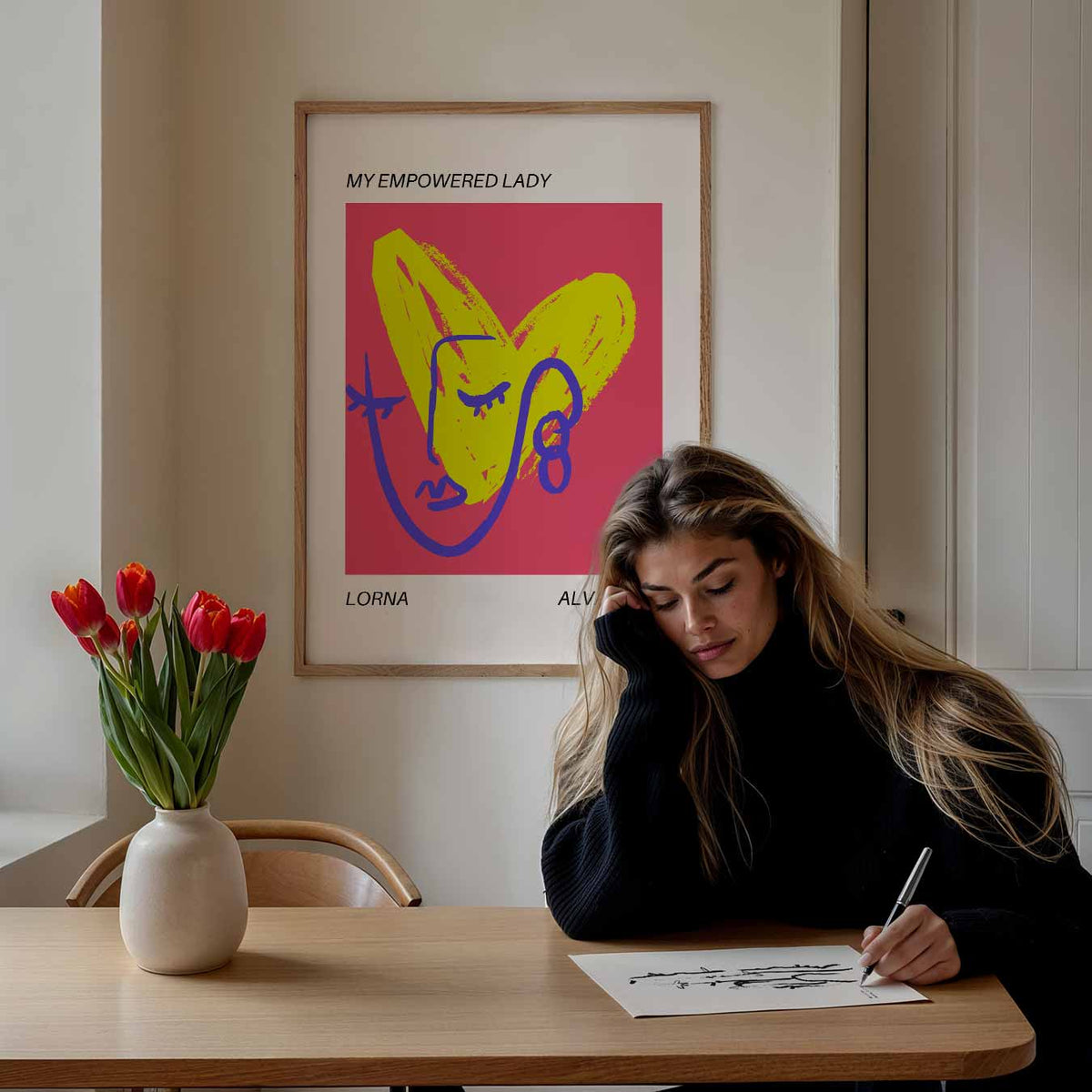 My Empowered Lady – Popart poster als moderne urban wanddecoratie