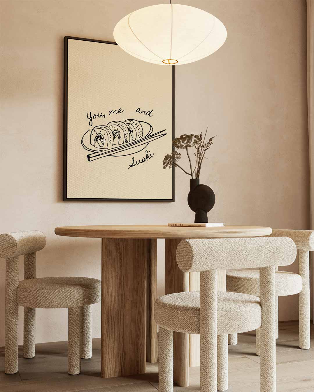 Sushi Art Print – canvas wanddecoratie in portret formaat