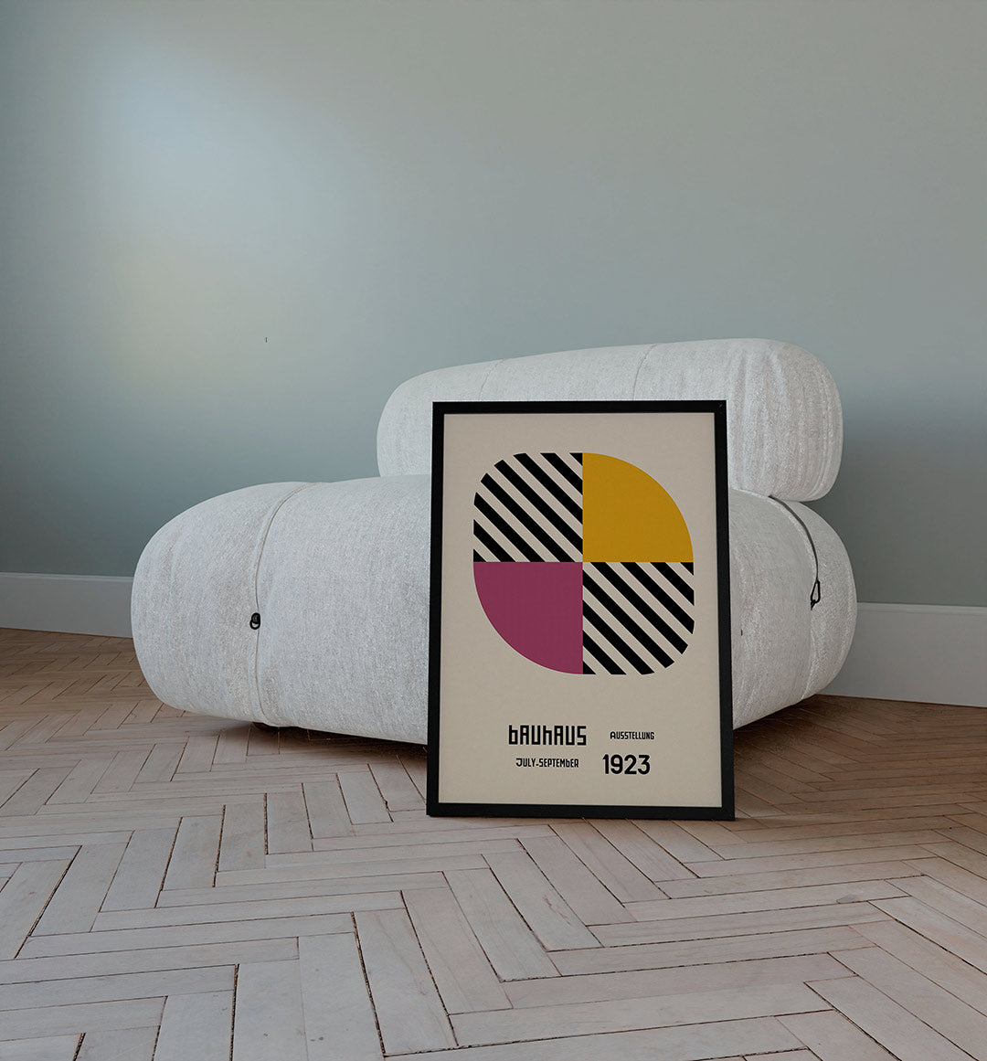 Vorm en kleur – staande Bauhaus poster voor aan de muur