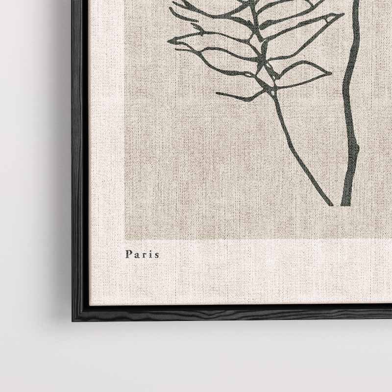 Botanische Elegantie Poster – plexiglas kunstwerk als wanddecoratie