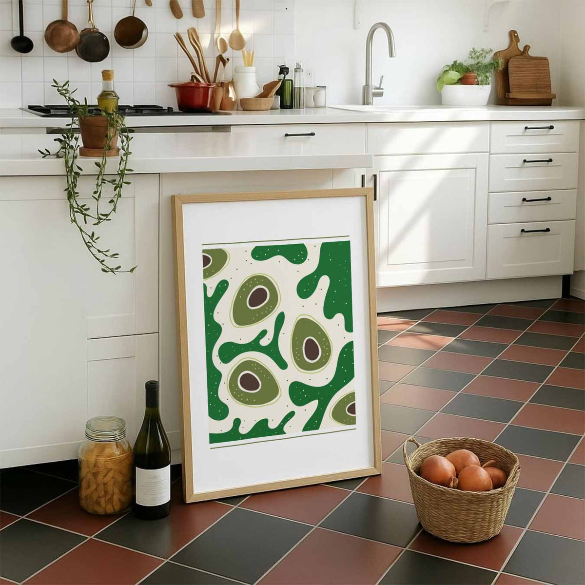 Avocado Droom – staande muurposter voor keuken of eethoek