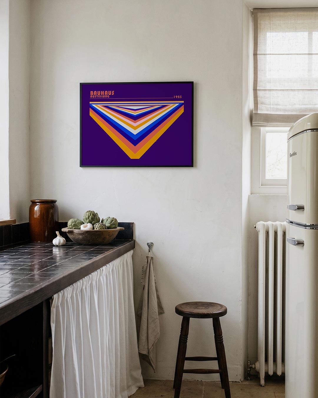 Kleurrijke vormen – geometrische poster in Bauhaus-stijl van WallArtistic